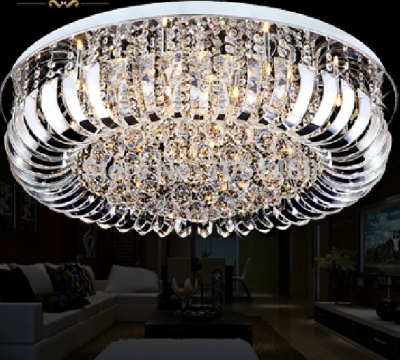 new modern crystal lamp flush mount ceiling lights dia800*h140mm,home lighting fixtures