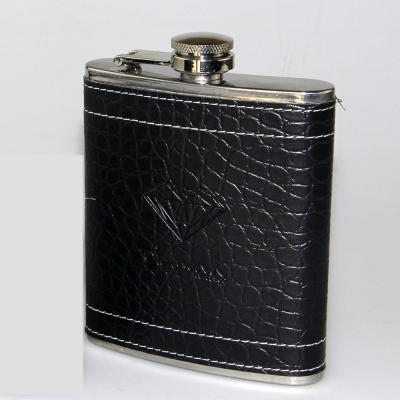 portable stainless steel flagon 7oz hip flask whiskey wine pot alcohol bottle with gift box
