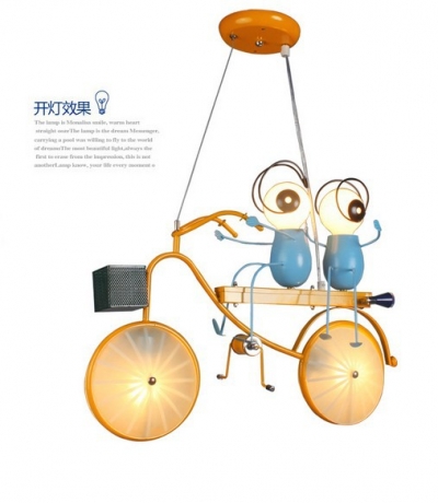 small pendant light brief modern bicycle child lamp cartoon lamp child girl bedroom lights child