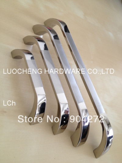 10 PCS/LOT FREE SHIPPING HOLE TO HOLE 96MM STAINLESS STEEL HANDLES/ CHROME FININSH W/ REMOVABLE 22MM SCREW [Zinc & Stainless Steel &]