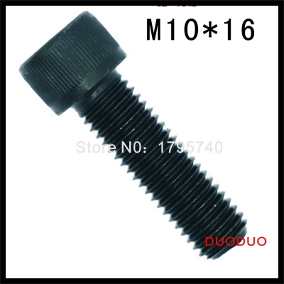 5pc din912 m10 x 16 grade 12.9 alloy steel screw black full thread hexagon hex socket head cap screws