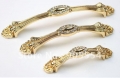 64mm/L87xW13xH20mm Free shipping golden color crystal zinc alloy kitchen cabinet handles