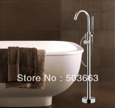 Floor Stand Faucets Free shipping Morden Bathroom Bathtub Mixers Faucet Shower Sets b8834