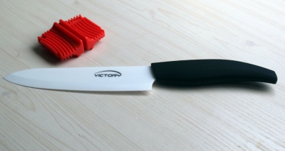 Hot Sale!6" inch Aantiskid Handle Chef Ceramic Knife + Sharpener,Free Shipping