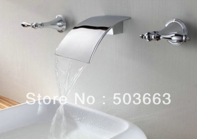 New Shower Sets Wall Mounted Waterfall Bath Basin Faucet Mixer Tap S-563