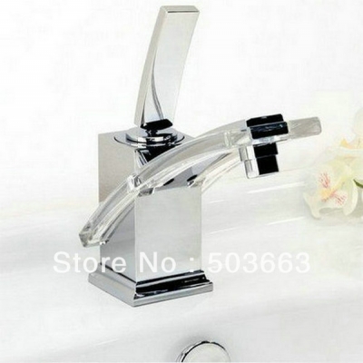 Wholesale Free Ship Bathroom Basin Sink Faucet Mixer Tap Chrome Faucet S-086