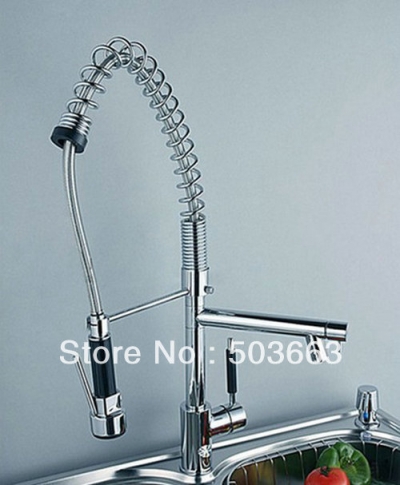 Wholesale Newly Chrome Kitchen Basin Sink Pull Out Spray Mixer Tap Brass Faucet S-713