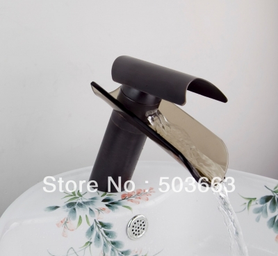 Wholesale Promotions Bathroom Basin Sink Waterfall Faucet Oil Rubbed Bronze Finish Vanity Mixer Tap S-992
