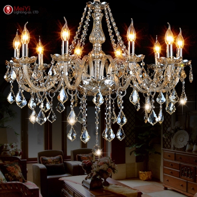 modern crystal chandeliers home lighting lustres de cristal decoration luxury candle chandelier pendants living room indoor lamp