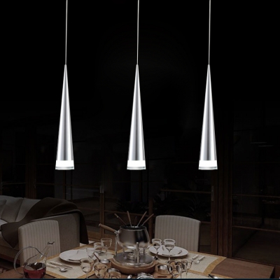 modern led pendant lamp led pendant light 3 lights l55cm long bar backplate stainless steel led lamp for dinning room