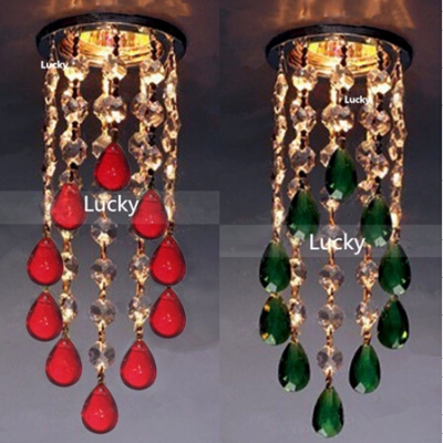 selling crystal chandeliers modern crystal light fixture spiral crystal hanging lamp hallway bedroom d78mm*h180mm 220v
