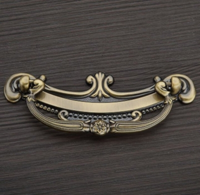12Pcs/Lot Classical Antique Bronze Furniture Fitting Pull Handles And Knob ( C:C:64MM L:95MM ) [Cabinet Handle 155|]