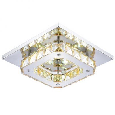 2014 k9 crystal square ceiling light fashion modern 85-260v 12w led ceiling lamp aisle living bedding room el hall lighting