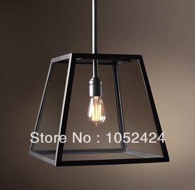 60w pendant light with metal frame and shade in countryside design, living room#yt1822