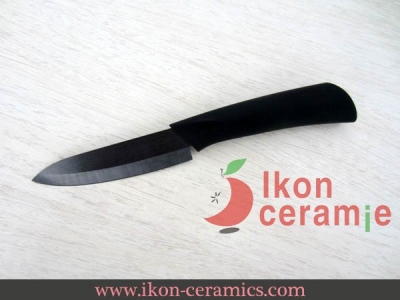 China Ceramic Knives,4 inch 100% Zirconia Ikon Ceramic Fruit Knife.(AJ-4001B-BB)