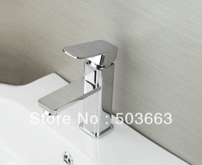 Novel One Handle Deck Mounted Bathroom Basin Faucet Sink Mixer Taps Vanity Chrome Faucet L-6069