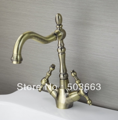 Special Antique Copper kitchen Swivel Sink Faucet Mixer Taps Vanity Faucet L-871