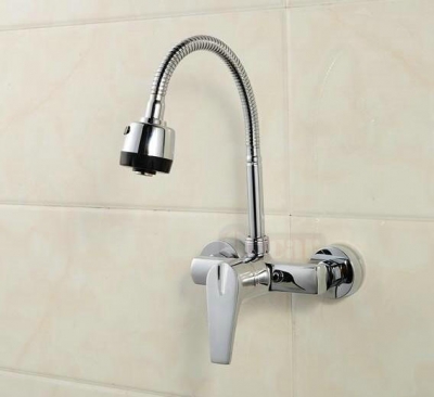 all copper faucet and cold kitchen into the wall can be bent universal pipe basin mixer kitchen tap bathroom faucets