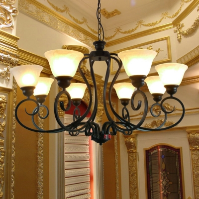 black iron lamp cover living room chandeliers lights, bedroom light,lamps for home modern