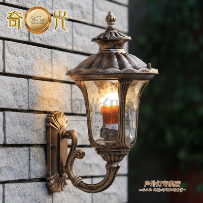 bronze aluminum outdoor wall mounted light fixture e27 balcony garden gazebo lamp landscape lamp 100-240v