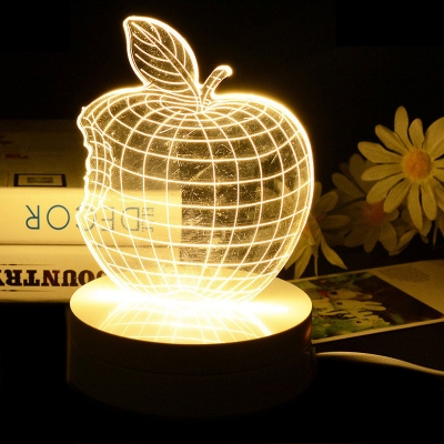 christmas decoration creative cute 3d bedroom table lamp bedside led night light for baby desk romantic atmosphere lamp