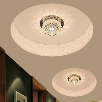 circle flush mount crystal light fixtures modern living room/foyer lighting led 3w crystal ceiling decorations ac 85-260v 10cm