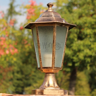 classical wall light outdoor column head lamp waterproof doorway fence lamp garden goalpost