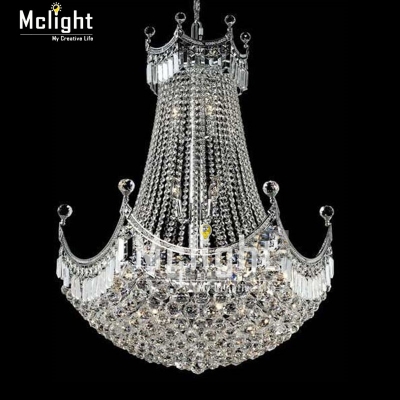 europe luxury large chrome gold luster crystal chandelier light fixture classic light fitment for el lounge decoratiion