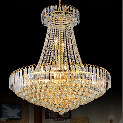 large royal empire golden crystal chandelier light french for el restaurat lamp