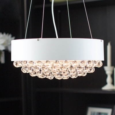 luxury crystal circle pendant for new year decoration d36/d60cm luminaire suspend brief modern light fixture ac 100-240v