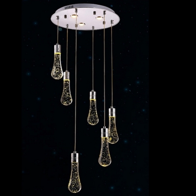 outdoor pendant lights modern led bubble crystal pendant light minimalist fashion hanging creative dinning room bar lamp