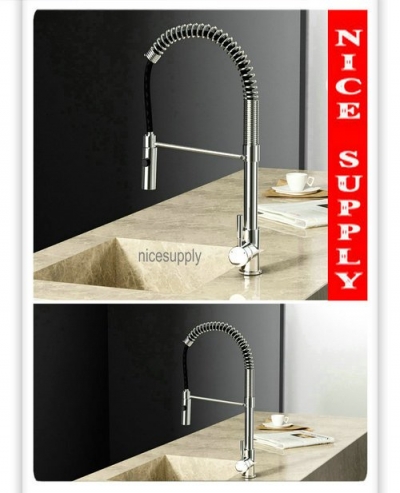 pull out faucet chrome swivel kitchen sink Mixer tap b538 zinc alloy handle kitchen sink faucet