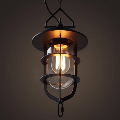 retro vintage loft pendant light pendant lamp suspension lamp black painting dinning room study room 110v/220v