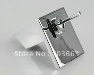 single hole bathroom tap polished chrome finish basin waterfall mixer faucet YS7100