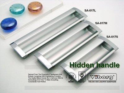 (4 pieces/lot) 160mm VIBORG Zinc Alloy+Aluminium Drawer Handles & Cabinet Handles &Drawer Pulls & Cabinet Pulls, SA-017-160