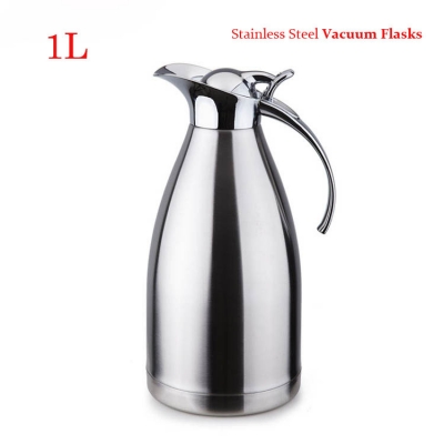 1L Stainless Steel Vacuum Kettle Holding Time 6-12 Hours Teapot Silver Blue Red