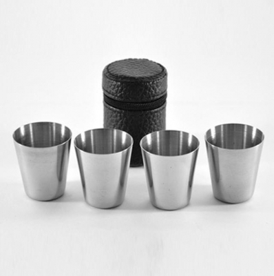 4PCS portable stainless steel Wine Glass travel and home drinking Wine FREE SHIPPING