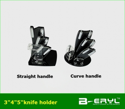 Acrylic knife holder , 3"4"5"+peeler small Knife holder [---7"8" Ceramic knife]