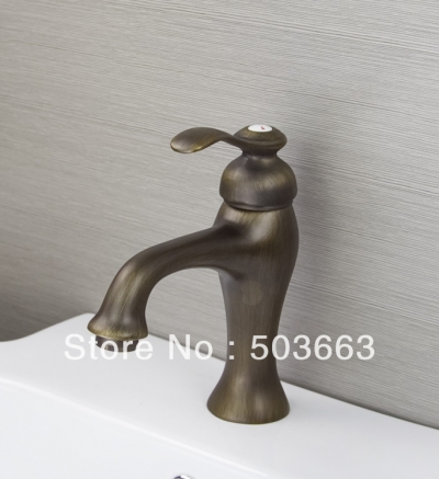 Antique Brass Design Wholesale Promotions Bathroom Basin Sink Faucet Brass Mixer Tap Vessel Mixer Vanity Faucet H-019