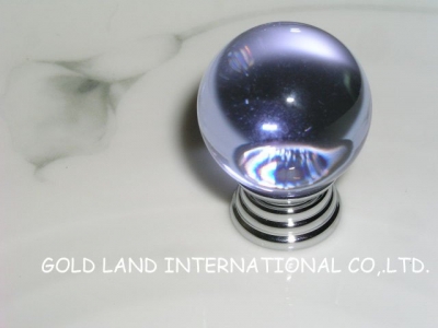 D30mm Free shipping K9 crystal glass purple knob