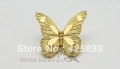 Free Shipping 32mm Gloden Butterfly Antique Bronze Zinc Alloy Drawer Handles Cabinet Knobs Kitchen Pulls Drawer Pulls