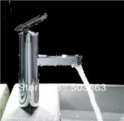 Luxury Surface Chrome Single Handle Bathroom Basin Faucet Sink Mixer Tap Vanity Faucet L-218