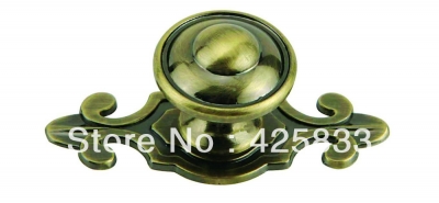 Single Furniture Zinc Alloy Bronze Copper Plating Kitchen Cabinet Drawer Pull Knobs Handle