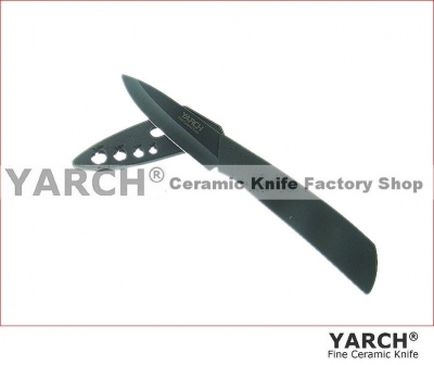 YARCH 3" Fruit Vegetable Black Blade ceramic knife with Scabbard + retail box , ABS handle.1PCS/lot , CE FDA certified [Ceramic Knife / Bulk 26|]
