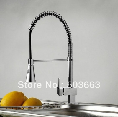 chrome finish swivel kitchen sink mixer vessel tap spray kitchen brass faucet L-0239