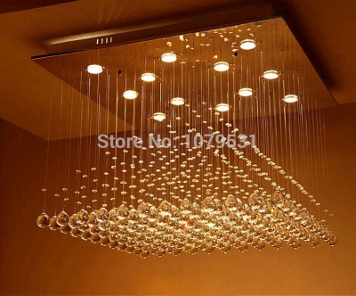 [d800mm * h800mm]modern luxury luster crystal chandelier with 12 lights pyramid shape luminaire decoration chandeliers