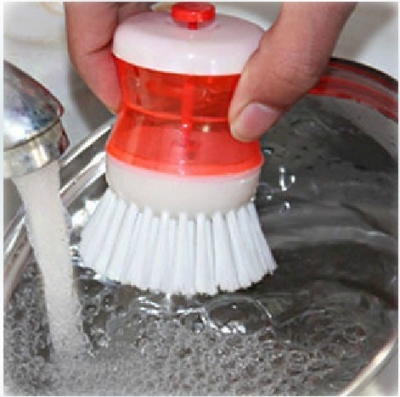 free shipping Creative household kitchen tool clean liquid automatic brush pot, brush to wash dishes