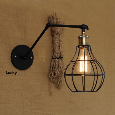 loft rh industrial e27 american country pulley pendant lights adjustable wire lamps retractable lighting wall sconces