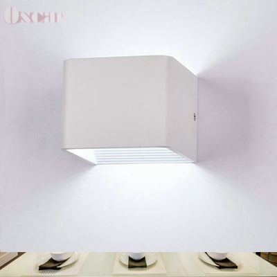 modern minimalist living room light bedroom bedside wall lamp creative bar entrance hallway lights aluminum 3w led wall lamp