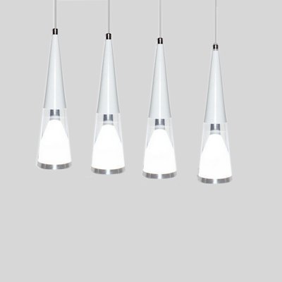 modern white led pendant lights for bar crystal subuliform hanging pendant lamp with adjustable cable for dining room